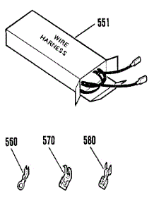 Wire Harnesses parts for Kenmore Wall Oven 911.3022190 (9113022190, 911 3022190) from AppliancePartsPros.com