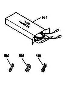 Wire Harnesses parts for Kenmore Wall Oven 911.3022191 (9113022191, 911 3022191) from AppliancePartsPros.com