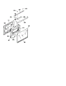 Door Section parts for Kenmore Wall Oven 911.3022990 (9113022990, 911 3022990) from AppliancePartsPros.com