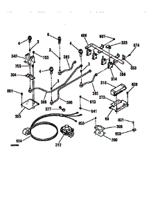 Burner Section parts for Kenmore Cooktop 911.32259591 (91132259591, 911 32259591) from AppliancePartsPros.com