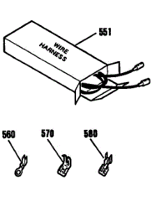 Wire Harness parts for Kenmore Cooktop 911.3312592 (9113312592, 911 3312592) from AppliancePartsPros.com