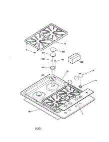 Maintop parts for Kenmore Cooktop 911.33209100 (91133209100, 911 33209100) from AppliancePartsPros.com