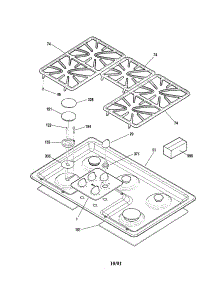 Maintop parts for Kenmore Cooktop 911.33212100 (91133212100, 911 33212100) from AppliancePartsPros.com