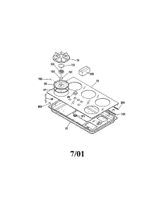 Maintop parts for Kenmore Cooktop 911.33384100 (91133384100, 911 33384100) from AppliancePartsPros.com