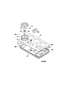 Maintop parts for Kenmore Cooktop 911.33384101 (91133384101, 911 33384101) from AppliancePartsPros.com