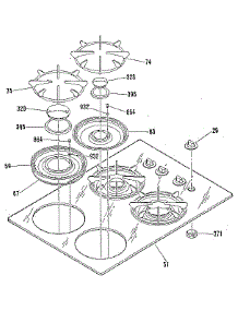 Main Top Section parts for Kenmore Cooktop 911.3378813 (9113378813, 911 3378813) from AppliancePartsPros.com