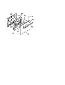 Door 911.40161792 / 911.40168792 parts for Kenmore Wall Oven 911.40168792 (91140168792, 911 40168792) from AppliancePartsPros.com