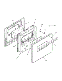 Door - 911.40161794 parts for Kenmore Wall Oven 911.40169794 (91140169794, 911 40169794) from AppliancePartsPros.com