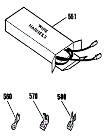 Wire Harnesses And Components parts for Kenmore Wall Oven 911.4042591 (9114042591, 911 4042591) from AppliancePartsPros.com
