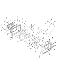 Oven Door Section parts for Kenmore Wall Oven 911.4088816 (9114088816, 911 4088816) from AppliancePartsPros.com