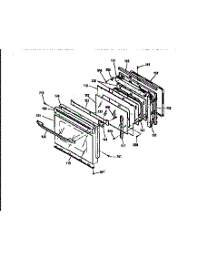 Door parts for Kenmore Wall Oven 911.41065791 (91141065791, 911 41065791) from AppliancePartsPros.com