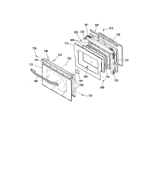 Door parts for Kenmore Wall Oven 911.41084994 (91141084994, 911 41084994) from AppliancePartsPros.com