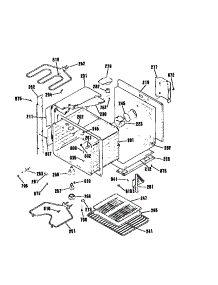 Upper Body Section parts for Kenmore Wall Oven 911.41159590 (91141159590, 911 41159590) from AppliancePartsPros.com