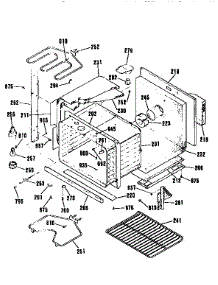 Lower Body Section parts for Kenmore Wall Oven 911.41165690 (91141165690, 911 41165690) from AppliancePartsPros.com