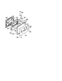 Lower Door parts for Kenmore Wall Oven 911.41369792 (91141369792, 911 41369792) from AppliancePartsPros.com