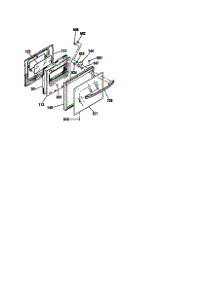Lower Door parts for Kenmore Wall Oven 911.41389890 (91141389890, 911 41389890) from AppliancePartsPros.com