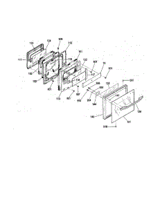 Upper Door parts for Kenmore Wall Oven 911.41389891 (91141389891, 911 41389891) from AppliancePartsPros.com