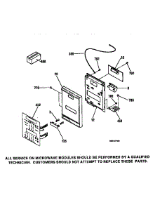 Control Panel Section parts for Kenmore Wall Oven 911.41479791 (91141479791, 911 41479791) from AppliancePartsPros.com
