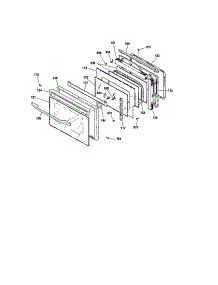 Door parts for Kenmore Wall Oven 911.41485890 (91141485890, 911 41485890) from AppliancePartsPros.com