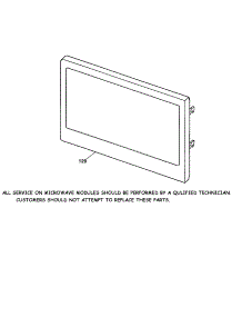 Microwave Door parts for Kenmore Wall Oven 911.41485991 (91141485991, 911 41485991) from AppliancePartsPros.com