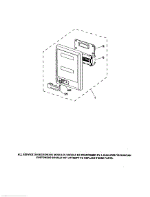 Microwave Control Panel parts for Kenmore Wall Oven 911.41485994 (91141485994, 911 41485994) from AppliancePartsPros.com