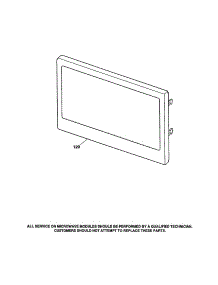 Microwave Door parts for Kenmore Wall Oven 911.41485994 (91141485994, 911 41485994) from AppliancePartsPros.com