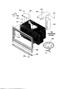 Microwave Enclosures parts for Kenmore Wall Oven 911.41489992 (91141489992, 911 41489992) from AppliancePartsPros.com