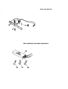 Door Lock / Wire Harness / Components parts for Kenmore Wall Oven 911.41489993 (91141489993, 911 41489993) from AppliancePartsPros.com