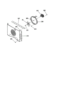 Convection Fan parts for Kenmore Wall Oven 911.41785992 (91141785992, 911 41785992) from AppliancePartsPros.com