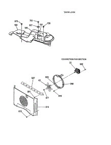 Door Lock And Convection Fan parts for Kenmore Wall Oven 911.41789991 (91141789991, 911 41789991) from AppliancePartsPros.com