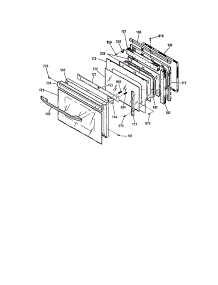 Door parts for Kenmore Wall Oven 911.41789991 (91141789991, 911 41789991) from AppliancePartsPros.com