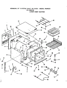 Lower Body Section parts for Kenmore Wall Oven 911.4258490 (9114258490, 911 4258490) from AppliancePartsPros.com