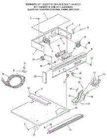 Control Panel Section parts for Kenmore Wall Oven 911.4288896 (9114288896, 911 4288896) from AppliancePartsPros.com