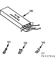 Wire Harnesses And Components parts for Kenmore Cooktop 911.4337910 (9114337910, 911 4337910) from AppliancePartsPros.com