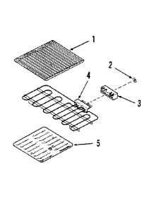 Electric Grill Module Kit 4998610 parts for Kenmore Cooktop 911.4338611 (9114338611, 911 4338611) from AppliancePartsPros.com
