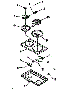 Optional Electric Coil Module Kit 4998520 & 4998620 parts for Kenmore Cooktop 911.4338680 (9114338680, 911 4338680) from AppliancePartsPros.com