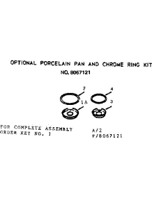Optional Pan And Rings parts for Kenmore Cooktop 911.4348610 (9114348610, 911 4348610) from AppliancePartsPros.com