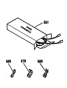 Wire Harness parts for Kenmore Cooktop 911.4364990 (9114364990, 911 4364990) from AppliancePartsPros.com