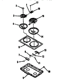 Optional Electric Coil Module Kit 4998520 & 4998620 parts for Kenmore Cooktop 911.4378680 (9114378680, 911 4378680) from AppliancePartsPros.com