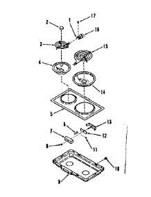 Electric Coil Module Kit 4998520 & 4998620 parts for Kenmore Cooktop 911.4398610 (9114398610, 911 4398610) from AppliancePartsPros.com