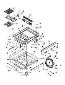 Main Top Section parts for Kenmore Cooktop 911.4398610 (9114398610, 911 4398610) from AppliancePartsPros.com
