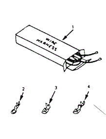 Wire Harness And Components parts for Kenmore Range 911.4528611 (9114528611, 911 4528611) from AppliancePartsPros.com