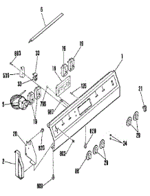 Control Section parts for Kenmore Range 911.4532191 (9114532191, 911 4532191) from AppliancePartsPros.com
