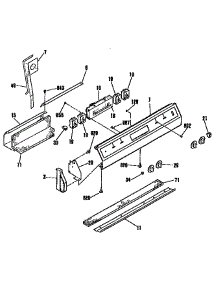 Control Section parts for Kenmore Range 911.4552091 (9114552091, 911 4552091) from AppliancePartsPros.com