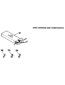 Harness And Components parts for Kenmore Range 911.4552191 (9114552191, 911 4552191) from AppliancePartsPros.com