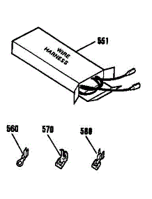 Wire Harness And Components parts for Kenmore Range 911.4552192 (9114552192, 911 4552192) from AppliancePartsPros.com