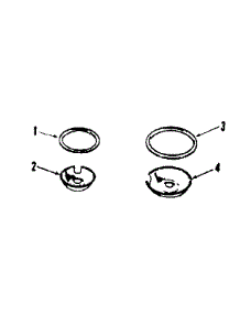 Optional Procelain Pan And Chrome Ring Kit No. 8068400 parts for Kenmore Range 911.4558610 (9114558610, 911 4558610) from AppliancePartsPros.com