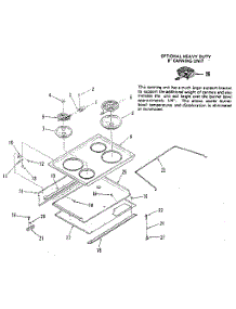 Main Top Section parts for Kenmore Range 911.4558813 (9114558813, 911 4558813) from AppliancePartsPros.com