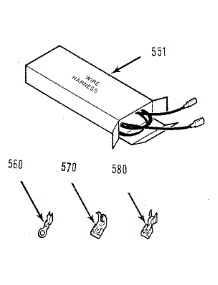 Wire Harness And Components parts for Kenmore Range 911.455881B (911455881B, 911 455881B) from AppliancePartsPros.com