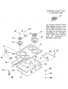 Main Top Section parts for Kenmore Range 911.455881B (911455881B, 911 455881B) from AppliancePartsPros.com